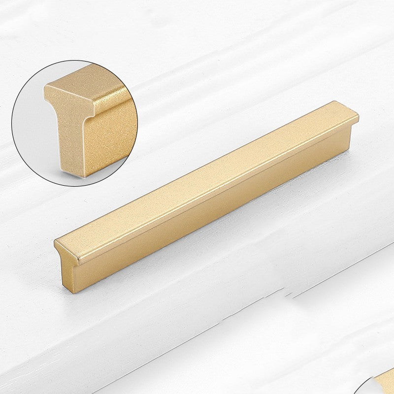 Gold Wardrobe Door Handle Lengthened Aluminum Alloy Cabinet Drawer Cabinet Door Handle