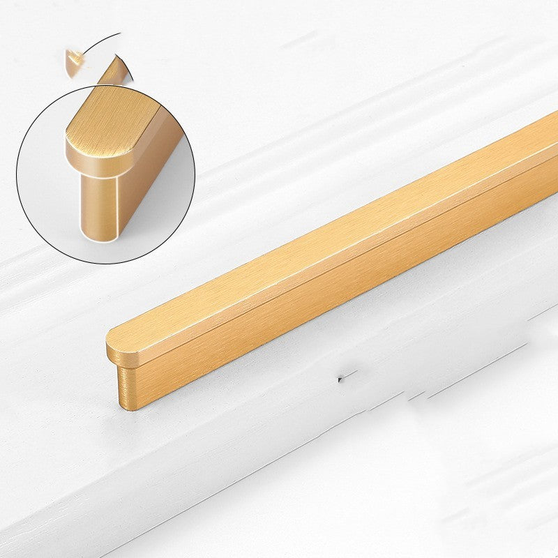 Gold Wardrobe Door Handle Lengthened Aluminum Alloy Cabinet Drawer Cabinet Door Handle