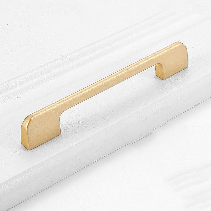 Gold Wardrobe Door Handle Lengthened Aluminum Alloy Cabinet Drawer Cabinet Door Handle