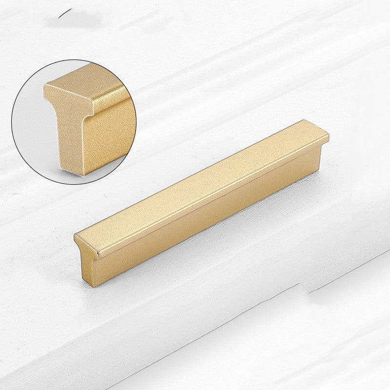 Gold Wardrobe Door Handle Lengthened Aluminum Alloy Cabinet Drawer Cabinet Door Handle