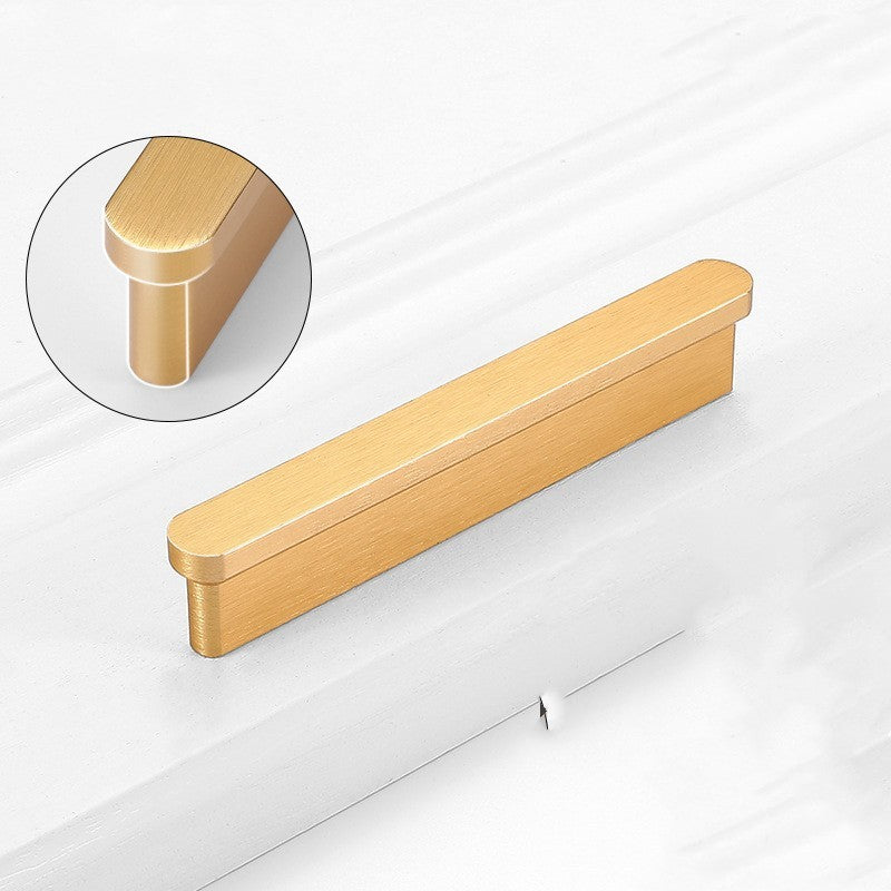 Gold Wardrobe Door Handle Lengthened Aluminum Alloy Cabinet Drawer Cabinet Door Handle