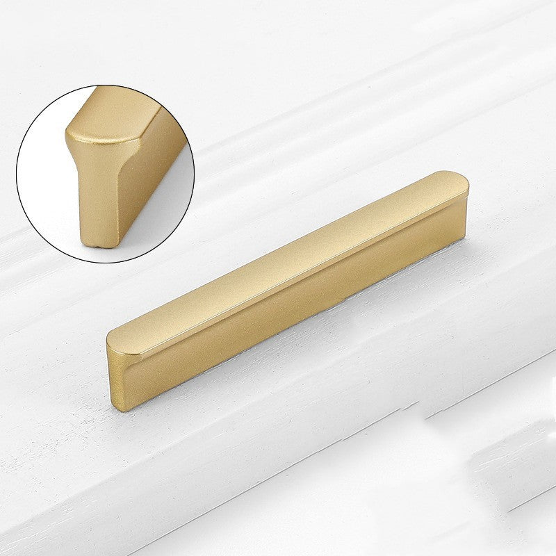 Gold Wardrobe Door Handle Lengthened Aluminum Alloy Cabinet Drawer Cabinet Door Handle