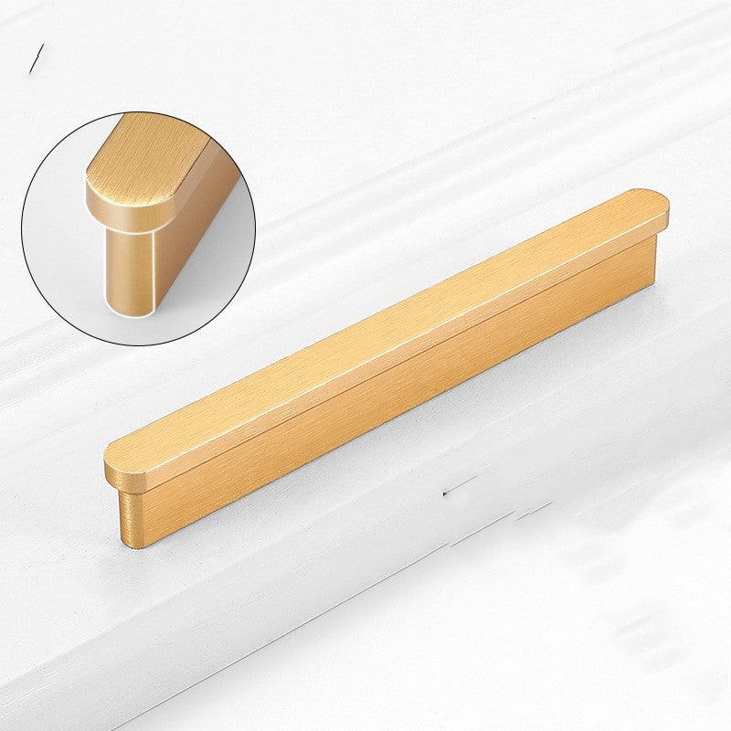 Gold Wardrobe Door Handle Lengthened Aluminum Alloy Cabinet Drawer Cabinet Door Handle