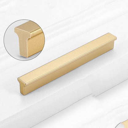 Gold Wardrobe Door Handle Lengthened Aluminum Alloy Cabinet Drawer Cabinet Door Handle