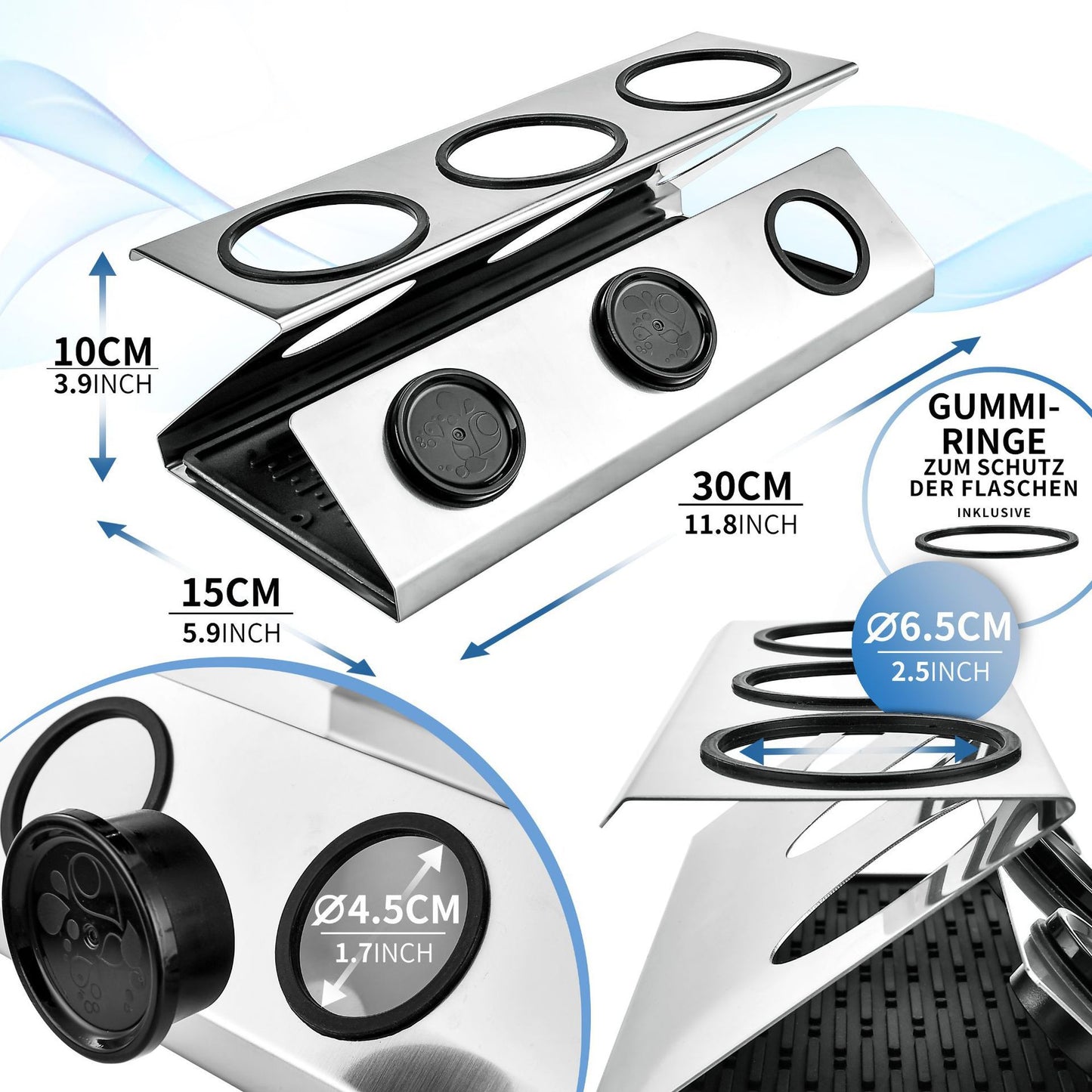 Stainless Steel Drainer Drainer Rack Bubble Water