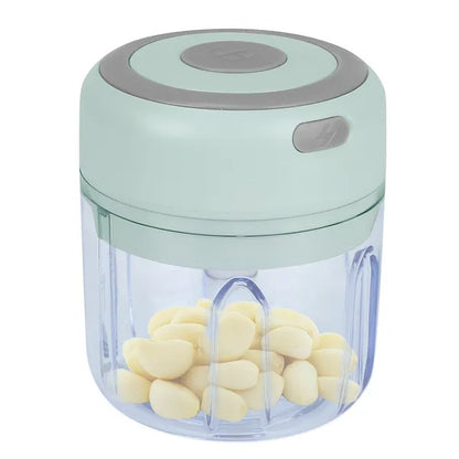 Mini Electric Garlic Chopper Ginger Chopper With 8.45OZ Capacity Cordless Garlic Mincer Food Chopper