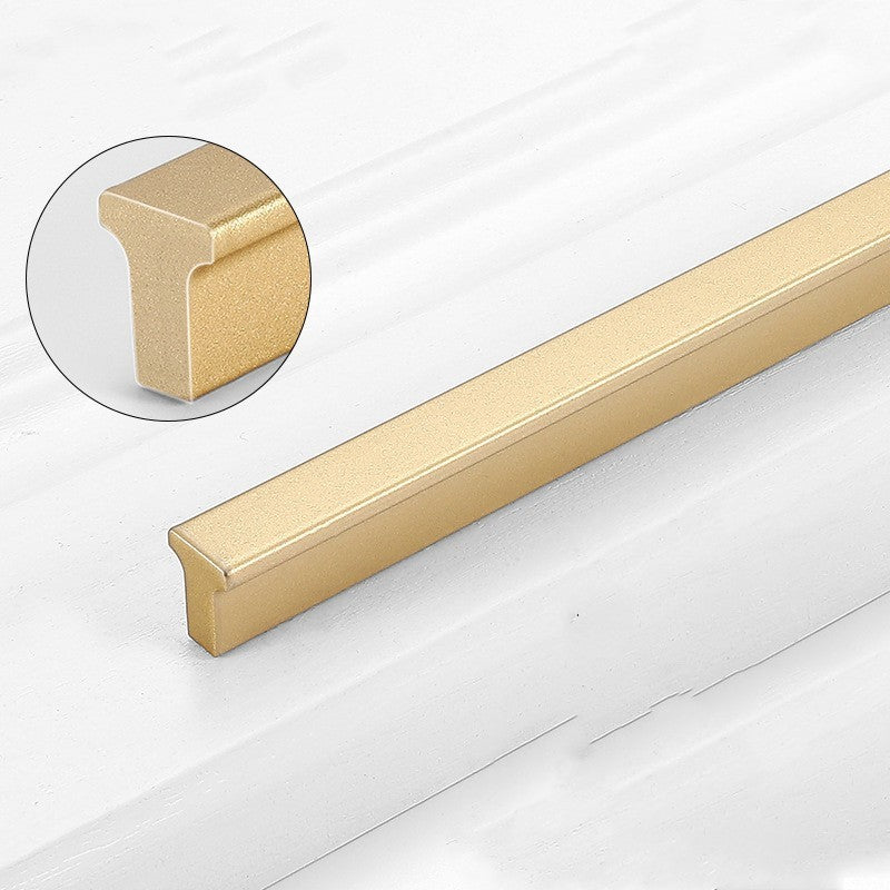 Gold Wardrobe Door Handle Lengthened Aluminum Alloy Cabinet Drawer Cabinet Door Handle
