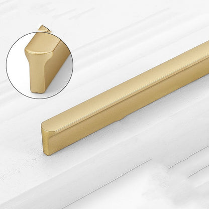 Gold Wardrobe Door Handle Lengthened Aluminum Alloy Cabinet Drawer Cabinet Door Handle